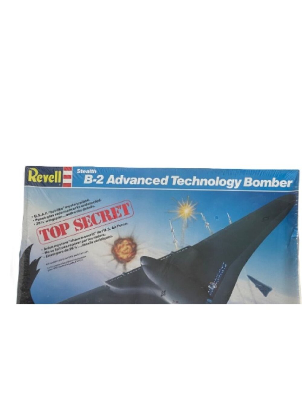 Vintage 1987 Revell 1:72 Stealth B-2 Bomber Model Kit 4577 - Sealed, Box Damage